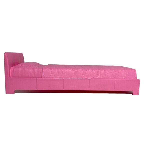 Barbie Dreamhouse Pink Bed #FHY73 #GNH53 Replacement Dollhouse 2018 2020 - Picture 6 of 11